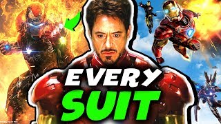 All IRON MAN Suits in the MCU Mark 1  85 in Avengers Endgame 2008  2019 [upl. by Eirallam]