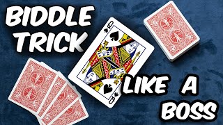 One of the BEST Card Tricks The Biddle Trick Tutorial [upl. by Jorgan377]