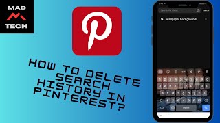 How To Delete Search History In Pinterest [upl. by Siladnerb]