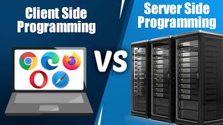 Server side programming vs Client side programming [upl. by Atwekk]