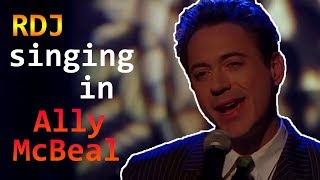 Robert Downey Jr singing in quotAlly McBealquot as Larry Paul All Scenes [upl. by Zeitler]