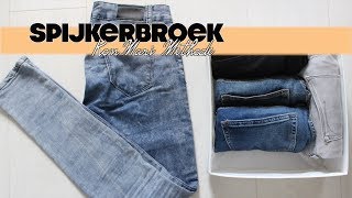 Spijkerbroek vouwen TUTORIAL  Marie Kondo  KonMari methode [upl. by Mariana]