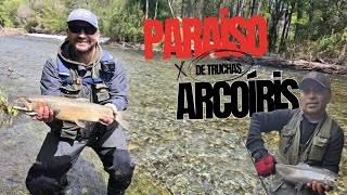 PESCA DE TRUCHAS ARCOÍRIS EN UN PARAISO DE LA PESCA 🙌🎣 JUNTO A GUSTAVO Y ALEJANDRO 🔥 [upl. by Allissa]