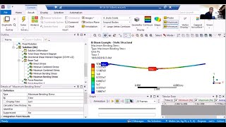 ANSYS Workbench using BEAM Elements for Modeling a Simply Supported Beam in Bending [upl. by Nyleahs987]