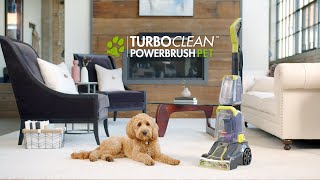 BISSELL® TurboClean™ PowerBrush Pet Carpet Cleaner Feature Overview [upl. by Hsima]