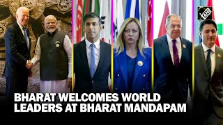 World leaders arrive at the Bharat Mandapam in Delhi for G20 Leaders’ Summit [upl. by Adnarem99]