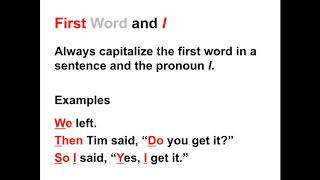 Capitalization Lesson  When to Capitalize in the English Language [upl. by Annhej885]