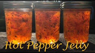 Hot Pepper Jelly with Jalapenos  Water Bath Canning [upl. by Marylinda]