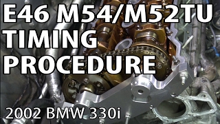 BMW E46 Install Timing Components amp Reset Timing DIY m54rebuild 8 [upl. by Erie]