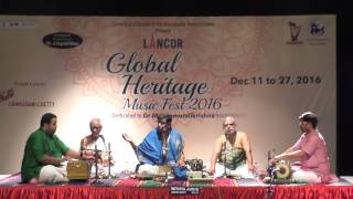 Carnatic Bhajans l Udayalur kalyanaraman amp Party l Global Heritage Music Fest 2016 l Web Streaming [upl. by Declan]