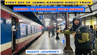 FRIST TRAIN FROM KASHMIR TO JAMMU SRINAGAR TO SANGALDAN RAILWAY STATION  USBRL PROJECT [upl. by Giacamo327]