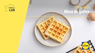 Cómo hacer masa de gofres 🧇 🥞  Recetas con masas  Lidl España [upl. by Nash266]