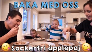 Baka sockerfri äppelpaj med oss [upl. by On]