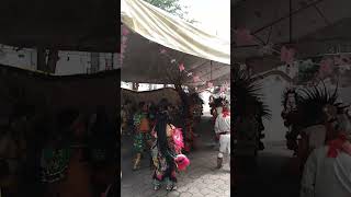 Danza de concheros fiesta patronal parroquia Santa María de Natividad colonia Niños Héroes ⛪🎊 [upl. by Bellis]