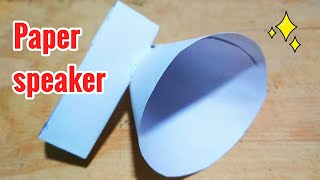 How to Make a Speaker at Home Using Paper [upl. by Letsyrk]