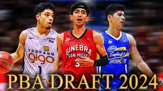 BIGATIN PBA Mock Draft 2024  Evan Nelle to Ginebra CJ Cansino to Magnolia amp More [upl. by Nichani]