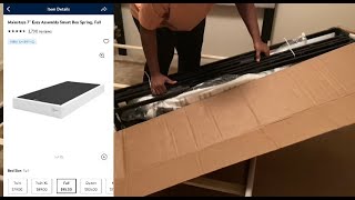 Mainstays 7” Easy Assembly Smart Box Spring [upl. by Yclek]