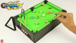 How to Build Pool Table at Home  Miniature Billiards 🎱 [upl. by Saraiya]