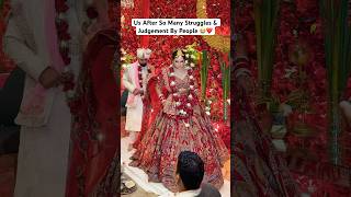 We Did It Moment 😭❤️ Must Watch Video ❤️ wedding shaadi emotional rajatswati couplegoals [upl. by Zashin]