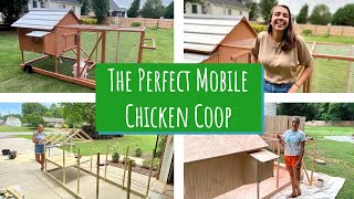 How to BUILD the PERFECT MOBILE CHICKEN COOP  DIY EASY to Use and Build BACKYARD Chicken Coop [upl. by Magnus]