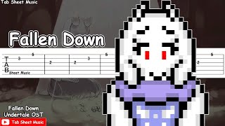 Undertale  Fallen Down Reprise Guitar Tutorial [upl. by Pearce]