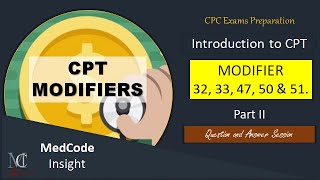 CPT modifiers with examples Part 2 [upl. by Mook]