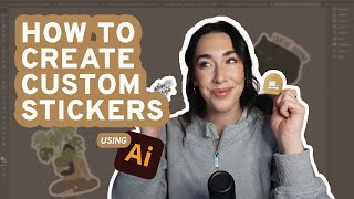 How to Design Stickers in Adobe Illustrator [upl. by Gorton]