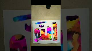 Magical kufic calligraphy fablabous name of Allah trending shorts video [upl. by Hizar]