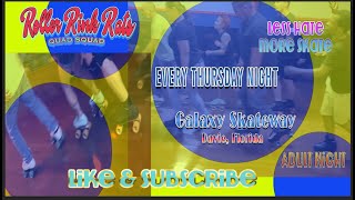 Ladies LOVE Adult Night at Galaxy Skateway in Davie Florida Roller Rink Rats September Shuffle Jam [upl. by Nnav646]