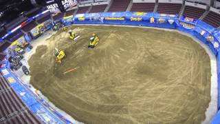 Monster Jam Time Lapse  INTRUST Bank Arena [upl. by Cavil]