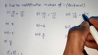 Multiplicative inverse  Find the multiplicative inverse of  How to find multiplicative inverse [upl. by Nuahsed]