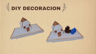 2 DIY De Decoración En Cemento y Madera  Easy DIY [upl. by Ailaht217]