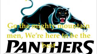 Penrith Panthers theme song Lyrics NRL SingALong [upl. by Ennairda]