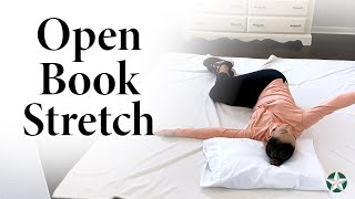 Open Book Stretch  Physical Therapy Exercises [upl. by Nauaj]