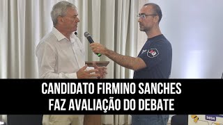 Eleições 2024 Firmino avalia debate entre candidatos à Prefeitura de Itapira [upl. by Esalb]