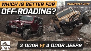 How To Choose The Right Jeep For OffRoading  Wrangler JK 2 Door vs 4 Door OffRoad Comparison [upl. by Anilesor970]