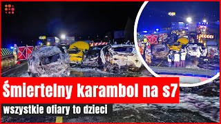 Karambol na S7 Nieoficjalnie Wszystkie ofiary śmiertelne to dzieci  Gazetapl [upl. by Starr]