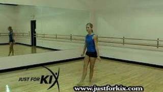 Firebird Leap Tutorial and Demonstration from Just For Kix Dance Moves For Beginners [upl. by Gigi]