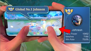 HANDCAM GAMEPLAY GLOBAL 1 JOHNSON😱Mini map driving [upl. by Idelia67]