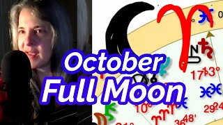 OCTOBER🌙Full Moon💥 Aries Full Moon astrology full moon in Aries [upl. by Salazar]