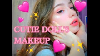 INSTA MINI CUTIE DOLLS MAKEUP ❤ω❤ [upl. by Yci]