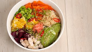 Chicken poke bowl recipe [upl. by Sucramej]