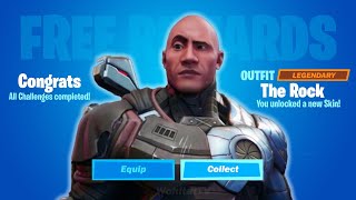 How to get The Rock Skin in Fortnite Chapter 3 Dwayne quotThe Rockquot Johnson is The Foundation [upl. by Arhaz]