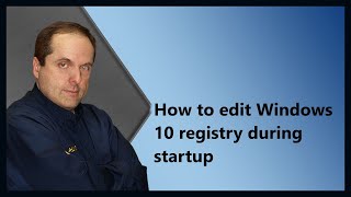 How to edit Windows 10 registry during startup [upl. by Tupler]