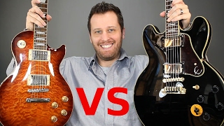 Les Paul vs 335 Lucille  Solid Body vs SemiHollow Tone Comparison [upl. by Lenore880]