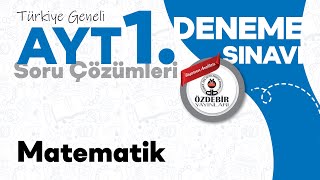 Ekim 2024  YKS 1 Deneme Sınavı AYT MATEMATİK Çözüm Videoları [upl. by Collete]