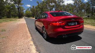 2018 Jaguar XE 20d 0100kmh amp engine sound [upl. by Seravat]