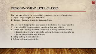 User Interface and View Layer Classes  Object oriented analysis and design  OOAD [upl. by Amoeji]