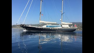 36 m Steel Hull Motorsailer  Ocean going yacht by Ken Freivokh  FOR SALE [upl. by Kataway]