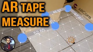 AR Measuring App Demo using ARCore in Unity Augmented Reality Apps [upl. by Niwred351]